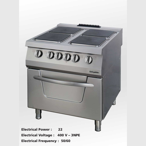 4-burner Electric Hob And Oven