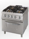 4-burner gas hob with gas oven