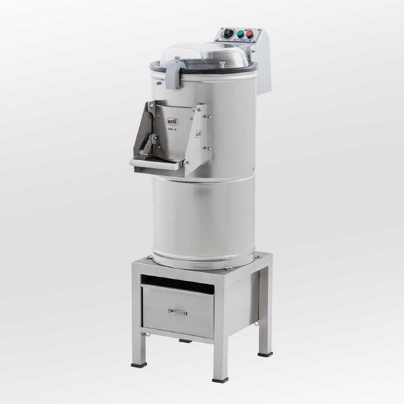 Electric potato peeler with built-in filtration system – 20 kg
