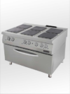 6-burner electric hob and oven