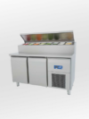 2-door salad and sandwich preparation refrigerator