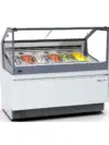 Upright Glass Ice Cream Display Refrigerator With 6 Compartments